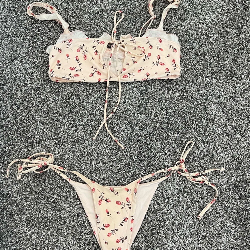 Frankie’s Bikinis Floral Print Bikini Set